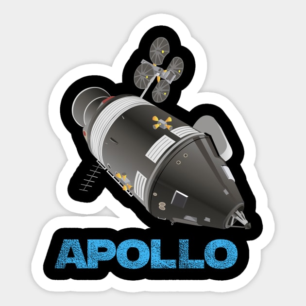 Apollo Spacecraft Sticker by NorseTech